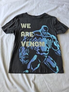 Old Navy Black Tee with Blue Venom Graphic